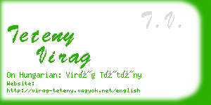 teteny virag business card